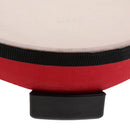 1x Red Hand Drum w/ Mallet Hammer Instrument Percussion for Early Developing