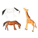 Pack of 15 Pieces 1:87 HO Model Horse and Giraffe Layout Scenery Accessory