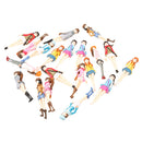 Pack of 20 Pieces 1:20 Scale DIY Pretty Girls Model Figures People Accessory Gifts