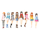 Pack of 20 Pieces 1:20 Scale DIY Pretty Girls Model Figures People Accessory Gifts