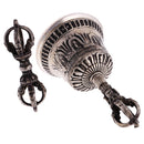 Tibetan Buddhist Bronze Bell and Vajra/Dorje Handmade in Nepal