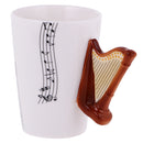 Creative Handle Design Kids Children Adults Music Lovers Cup Coffee Milk Drinking Mug Gift