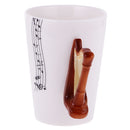 Creative Handle Design Kids Children Adults Music Lovers Cup Coffee Milk Drinking Mug Gift