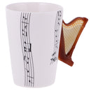 Creative Handle Design Kids Children Adults Music Lovers Cup Coffee Milk Drinking Mug Gift