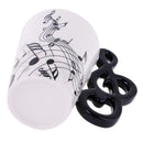 Kids Children Creative Musical Note Handle Design Porcelain Kitchen Milk Cup Coffee Mug Gift