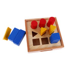 Montessori Geometry Insert Ladder Pillar Matching Toy for Kids Math Shape Learning