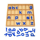Kids Toddlers Montessori Early Learning Developing Toy Movable Alphabets Box