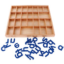 Kids Toddlers Montessori Early Learning Developing Toy Movable Alphabets Box