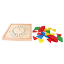 Kids Fraction Division Learning Boards - Montessori Math Early Learning Toy