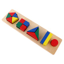 Children Developing Toy Montessori Geometry Block Wooden Stacking Toys Gifts