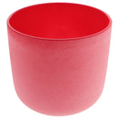 Root Chakra Quartz Crystal Singing Bowl C Note Excellent Design Beautiful Style 7 Inch Red