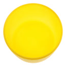NEW Crystal Singing Bowl E Note for Solar Chakra Frosted Quartz 7 Inch Yellow Perfect Sound