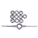 11Pieces Metric Die Wrench M6 to M12 Dies Set Long Handle Die Socket Bar Silver