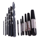 12Pieces Broken Bolt Remover Screw Extractor Drill Bits Guide Set Alloy Steel Power Tool 1