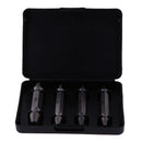 4Pieces Screw Extractor Drill Bits Guide Set Broken Damaged Bolt Remover Easy Out In Case