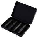 4Pieces Screw Extractor Drill Bits Guide Set Broken Damaged Bolt Remover Easy Out In Case