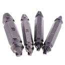 4Pieces Screw Extractor Drill Bits Guide Set Broken Damaged Bolt Remover Easy Out In Case