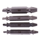4Pieces Screw Extractor Drill Bits Guide Set Broken Damaged Bolt Remover Easy Out In Case