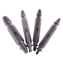 4Pieces Screw Extractor Drill Bits Guide Set Broken Damaged Bolt Remover Easy Out In Case