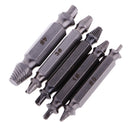 5Pieces Broken Bolt Remover Screw Extractor Drill Bits Guide Set Alloy Steel Power Tool 0