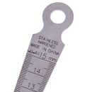 Taper Feeler Gauge Gage Depth Ruler Gap Inspection Stainless Steel 0-15mm