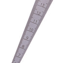 Taper Feeler Gauge Gage Depth Ruler Gap Inspection Stainless Steel 0-15mm
