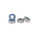 4 Pieces AXA1218 Steel Ball Bearings with Blue Rubber Seals 5x10x4mm for 1/10 AXIAL SCX10 RC Racing Car Parts