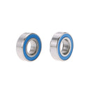 2 Pieces AXA1225 Steel Ball Bearings with Blue Rubber Seals 8x16x5mm for 1/10 AXIAL SCX10 RC Racing Car Parts