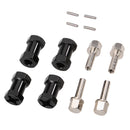 4 Pieces 12mm Wheel Hub Hex Adaptor with 20mm Extension Set for 1/10 AXIAL SCX10 RC Car Truck Rock Crawler Parts