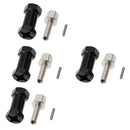 4 Pieces 12mm Wheel Hub Hex Adaptor with 25mm Extension Set for 1/10 AXIAL SCX10 RC Car Truck Rock Crawler Parts