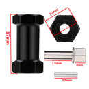 4 Pieces 12mm Wheel Hub Hex Adaptor with 25mm Extension Set for 1/10 AXIAL SCX10 RC Car Truck Rock Crawler Parts