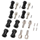 4 Pieces 12mm Wheel Hub Hex Adaptor with 25mm Extension Set for 1/10 AXIAL SCX10 RC Car Truck Rock Crawler Parts