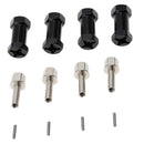 4 Pieces 12mm Wheel Hub Hex Adaptor with 25mm Extension Set for 1/10 AXIAL SCX10 RC Car Truck Rock Crawler Parts