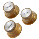 Tone Volumn Control Knob Button with Number For Sq ST Electric Guitar Set of 3
