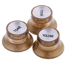 Tone Volumn Control Knob Button with Number For Sq ST Electric Guitar Set of 3
