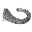 Set of 20 Shielded Guitar Circuit Wire Single Conductor Grey Instrument Accessories