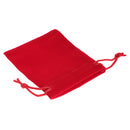 Velvet Drawstring Bags Wedding Party Jewelry Pouches Bracelet Watches Organiser Makeup Box Red Pack Of 10PCS