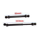 2 Pieces Black Stainless Steel Drive Shaft Drive Axle 93-113mm for RC Crawlers 1/10 D90 SCX10