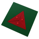 Montessori Triangle Puzzle Game Wooden Toy for Preschool Early Learning Material Kids Kindergarten Toys Gift DIY