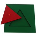 Montessori Triangle Puzzle Game Wooden Toy for Preschool Early Learning Material Kids Kindergarten Toys Gift DIY