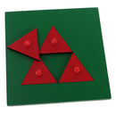 Montessori Triangle Puzzle Game Wooden Toy for Preschool Early Learning Material Kids Kindergarten Toys Gift DIY