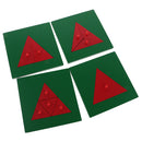 Montessori Triangle Puzzle Game Wooden Toy for Preschool Early Learning Material Kids Kindergarten Toys Gift DIY