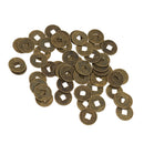 Lot of 50 Ancient Chinese Fortune Coins 0.71'' Lucky Coins for Health Good Luck Prosperity