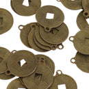 Lot of 50 Fortune Coins 2.3cm Diameter Lucky I-Ching Coin for Wealth&Success Feng Shui Amulet