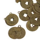 Lot of 50 Fortune Coins 2.3cm Diameter Lucky I-Ching Coin for Wealth&Success Feng Shui Amulet