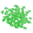 Set of 60 Pieces Plastic Board Game Counters with Plane Shape Numeracy Teaching Educational Material DIY Kids Toy Gift Green