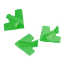 Set of 60 Pieces Plastic Board Game Counters with Plane Shape Numeracy Teaching Educational Material DIY Kids Toy Gift Green