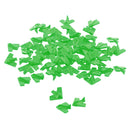 Set of 60 Pieces Plastic Board Game Counters with Plane Shape Numeracy Teaching Educational Material DIY Kids Toy Gift Green