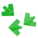 Set of 60 Pieces Plastic Board Game Counters with Plane Shape Numeracy Teaching Educational Material DIY Kids Toy Gift Green