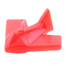 Set of 60 Pieces Plastic Board Game Counters with Plane Shape Numeracy Teaching Educational Material DIY Kids Toy Gift Red